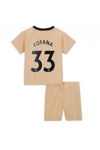 Chelsea Wesley Fofana #33 Babytruitje 3e tenue Kind 2022-23 Korte Mouw (+ Korte broeken)
